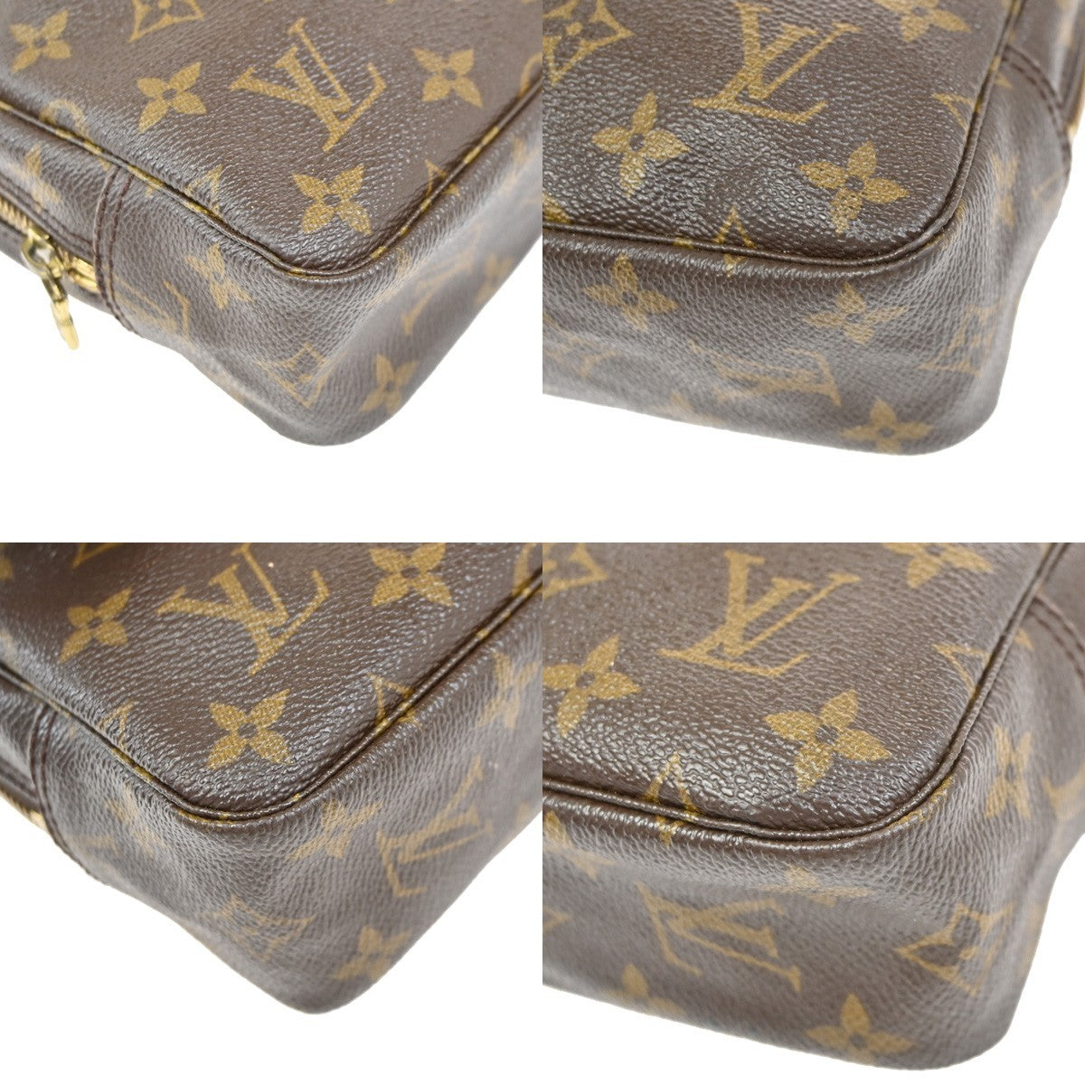LOUIS VUITTON Trousse Toilette 23 Clutch Hand Bag Monogram Brown M47524 05YJ066