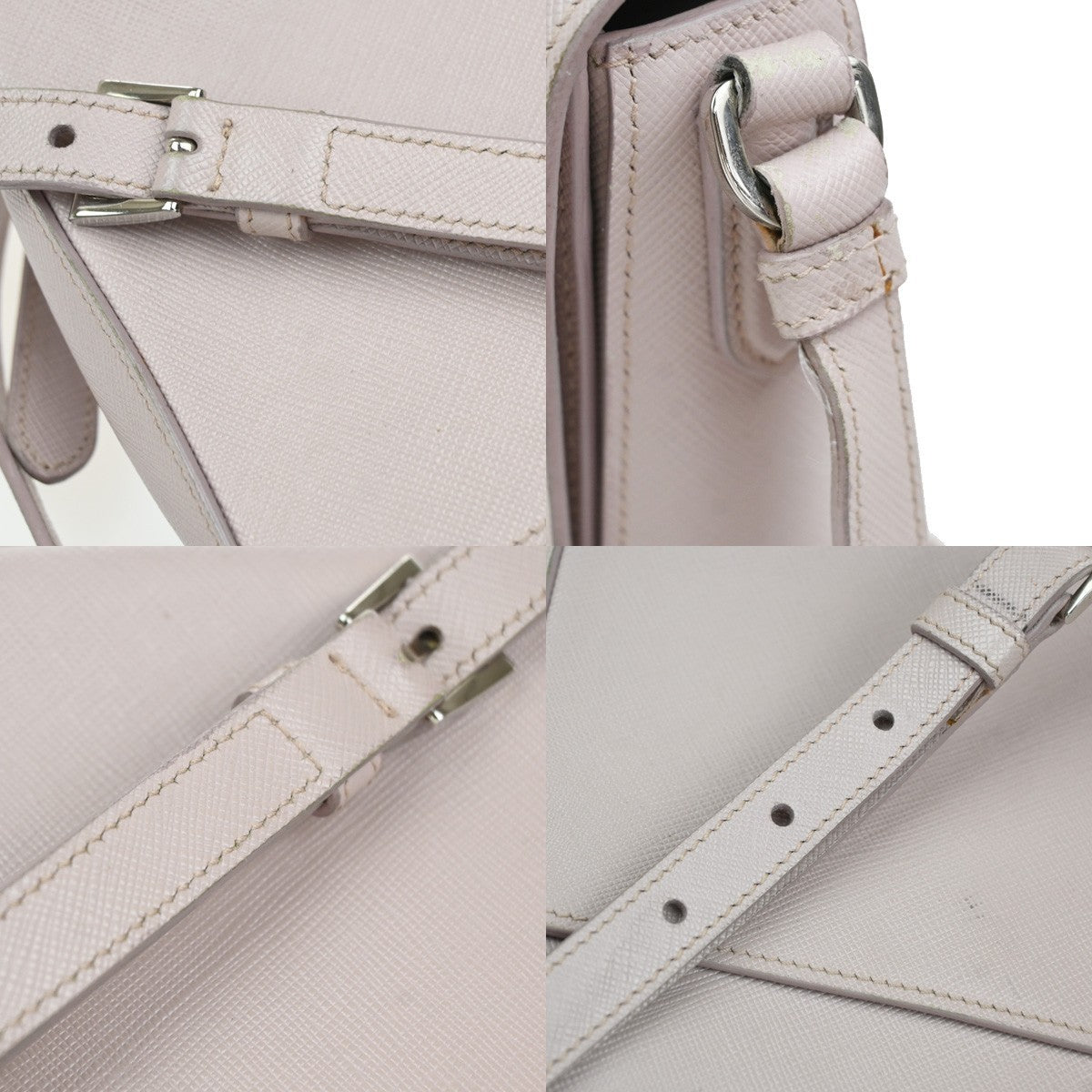 PRADA Logo Lux Sound Mini Shoulder Bag Saffiano Leather Pink SHW Italy 76YH990