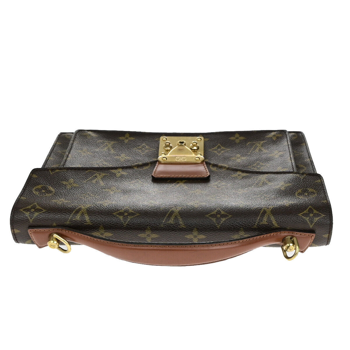 LOUIS VUITTON Monceau 28 Hand Bag Monogram Leather Brown M51185 70YG720