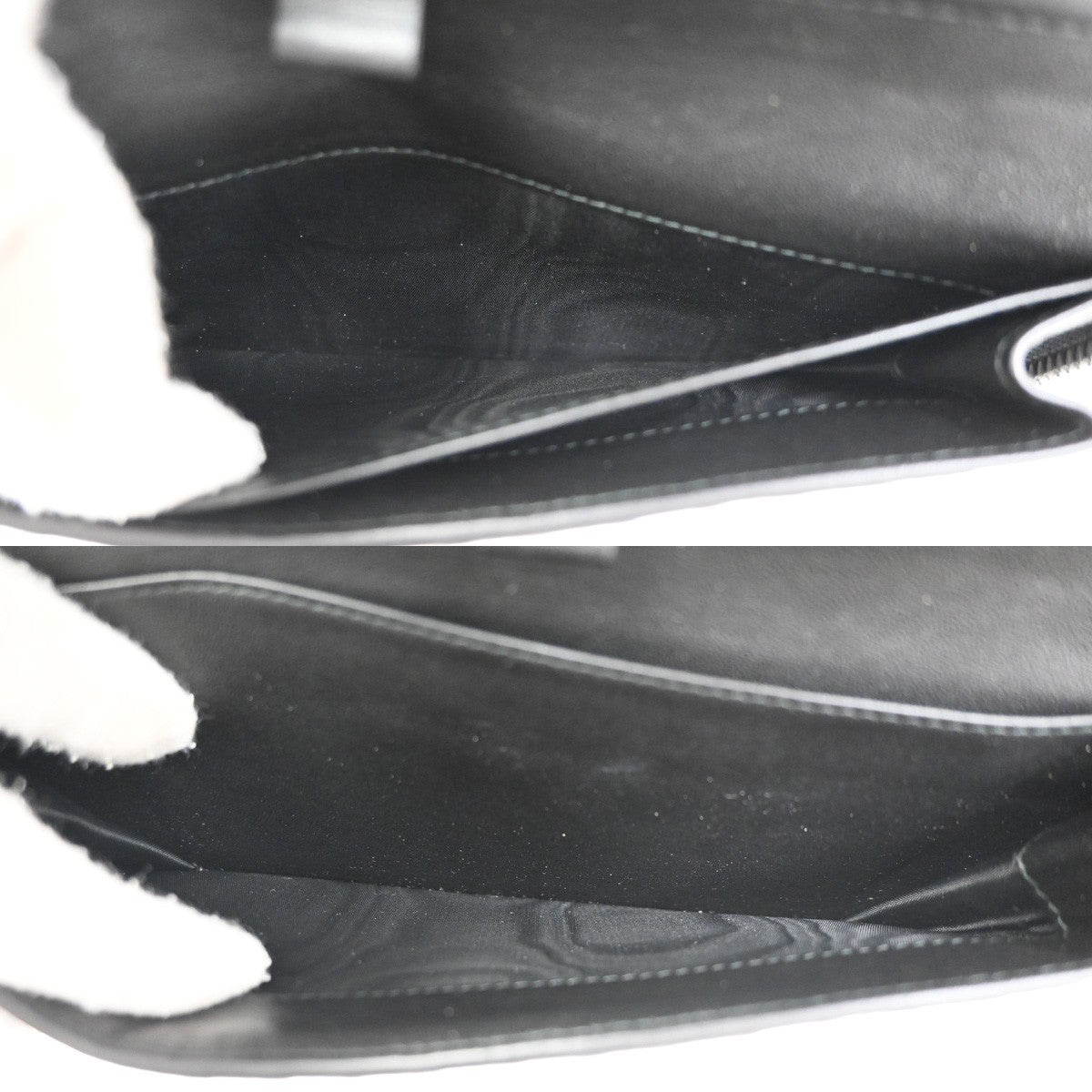 BOTTEGA VENETA Intrecciato Long Zipper Around Wallet Leather Black 67KB774