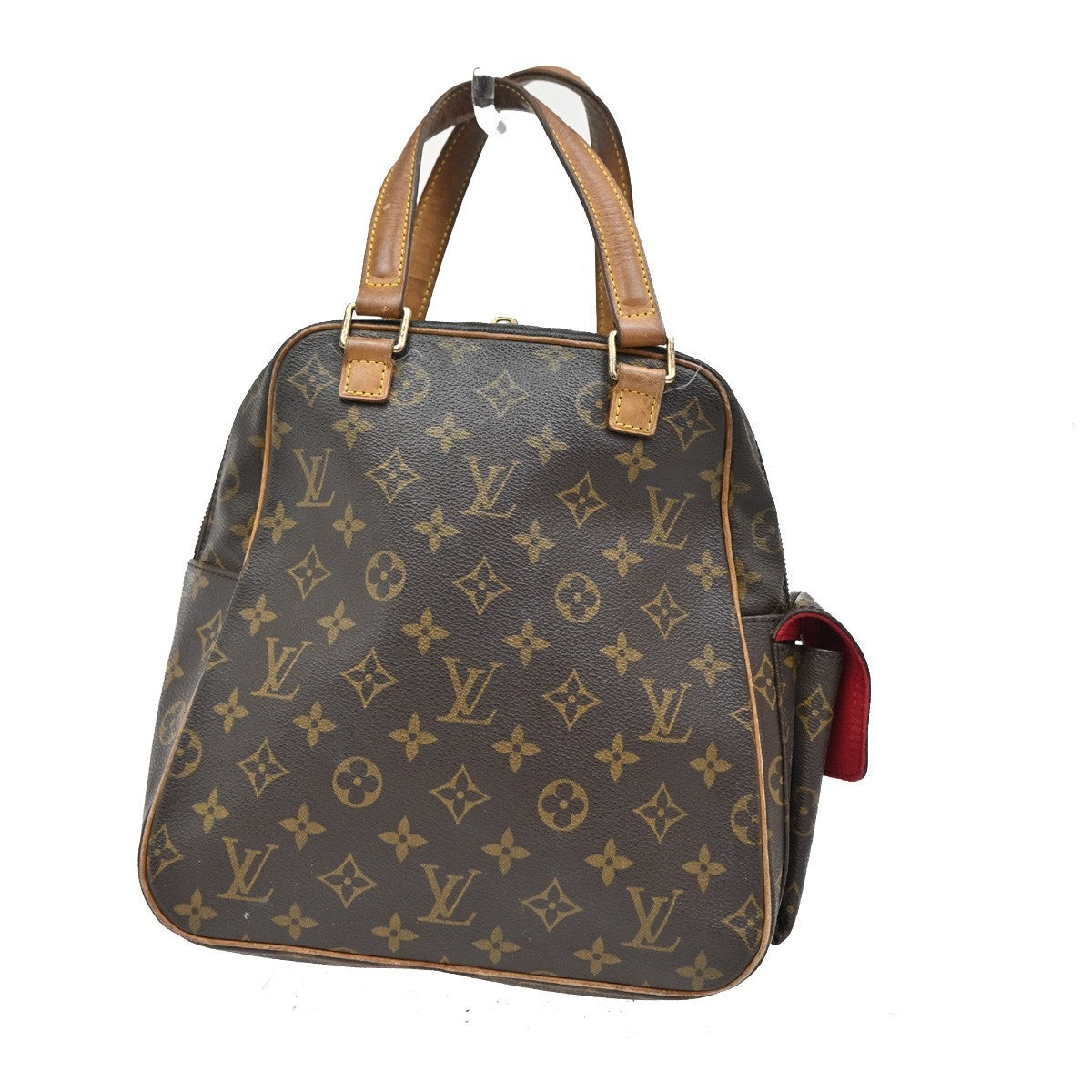 LOUIS VUITTON LV Excentri Cite Hand Bag Monogram Leather Brown M51161 82KB509