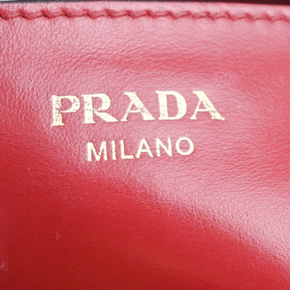 PRADA Galleria Logo 2way Shoulder Hand Bag Saffiano Leather Red GHW 11KC716