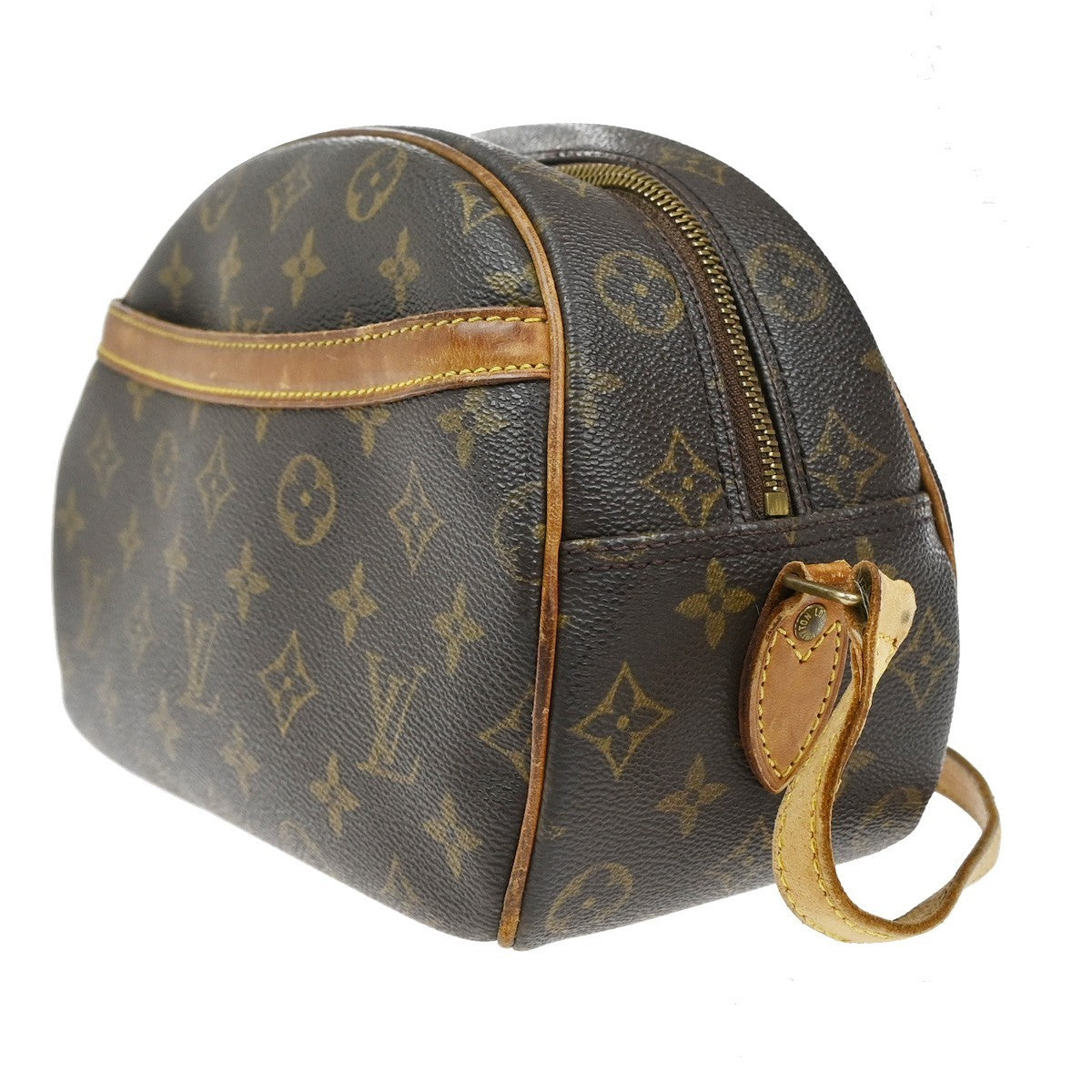 LOUIS VUITTON Blois Shoulder Bag Monogram Leather Brown France M51221 30CA203
