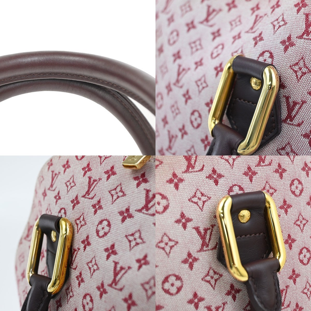 LOUIS VUITTON Alma Haut Hand Bag Monogram Mini Leather Cherry M92204 22RL983