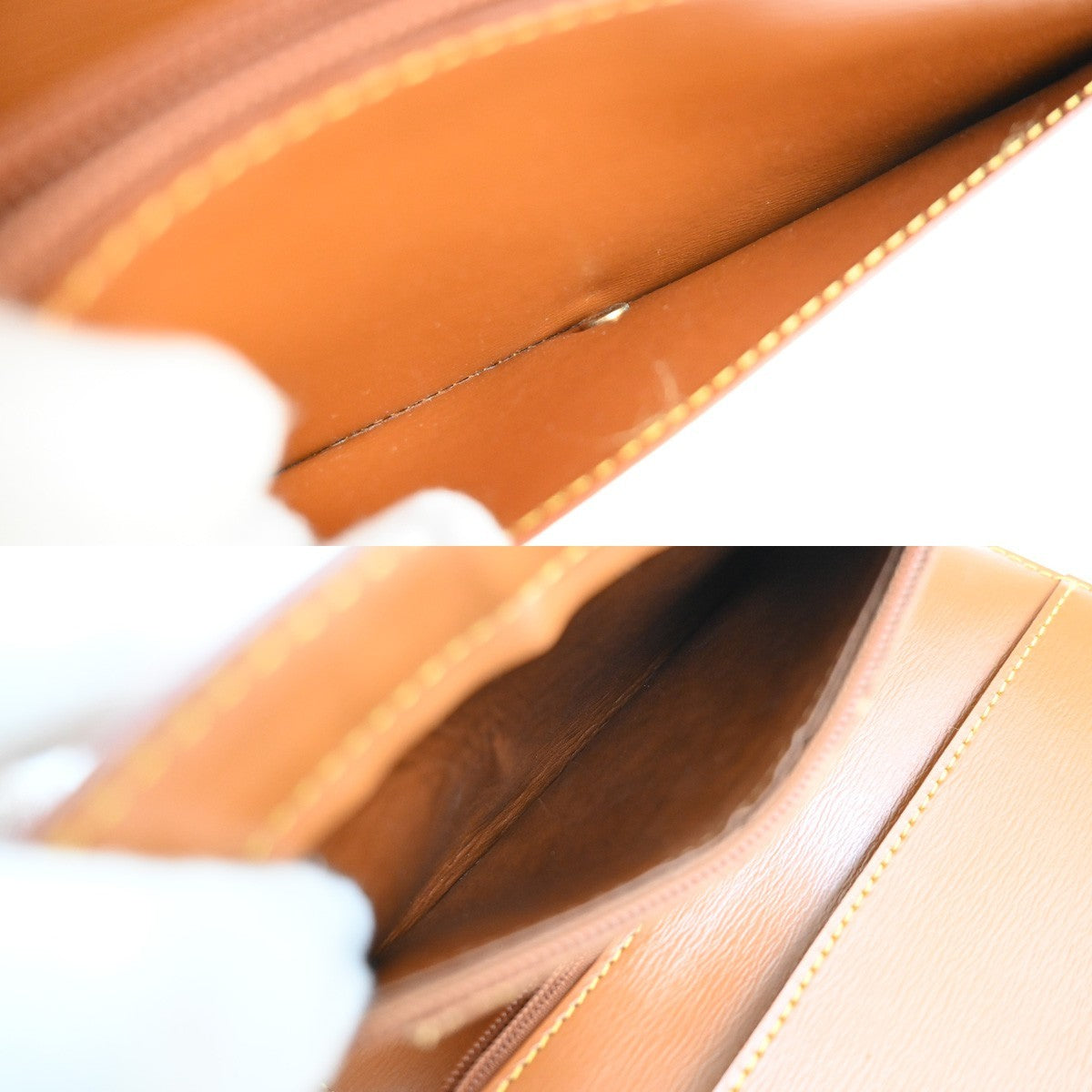 LOUIS VUITTON Logo Tilsitt Bum Bag Epi Leather Brown France M52608 33KD180