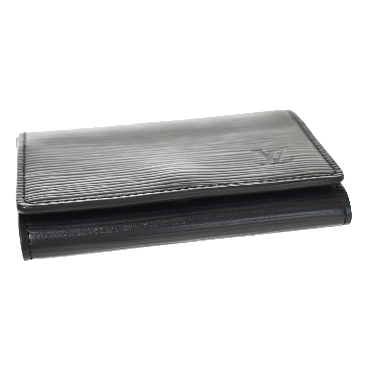 LOUIS VUITTON Enveloppe Carte de Visite Card Case Epi Leather Black 63YA352