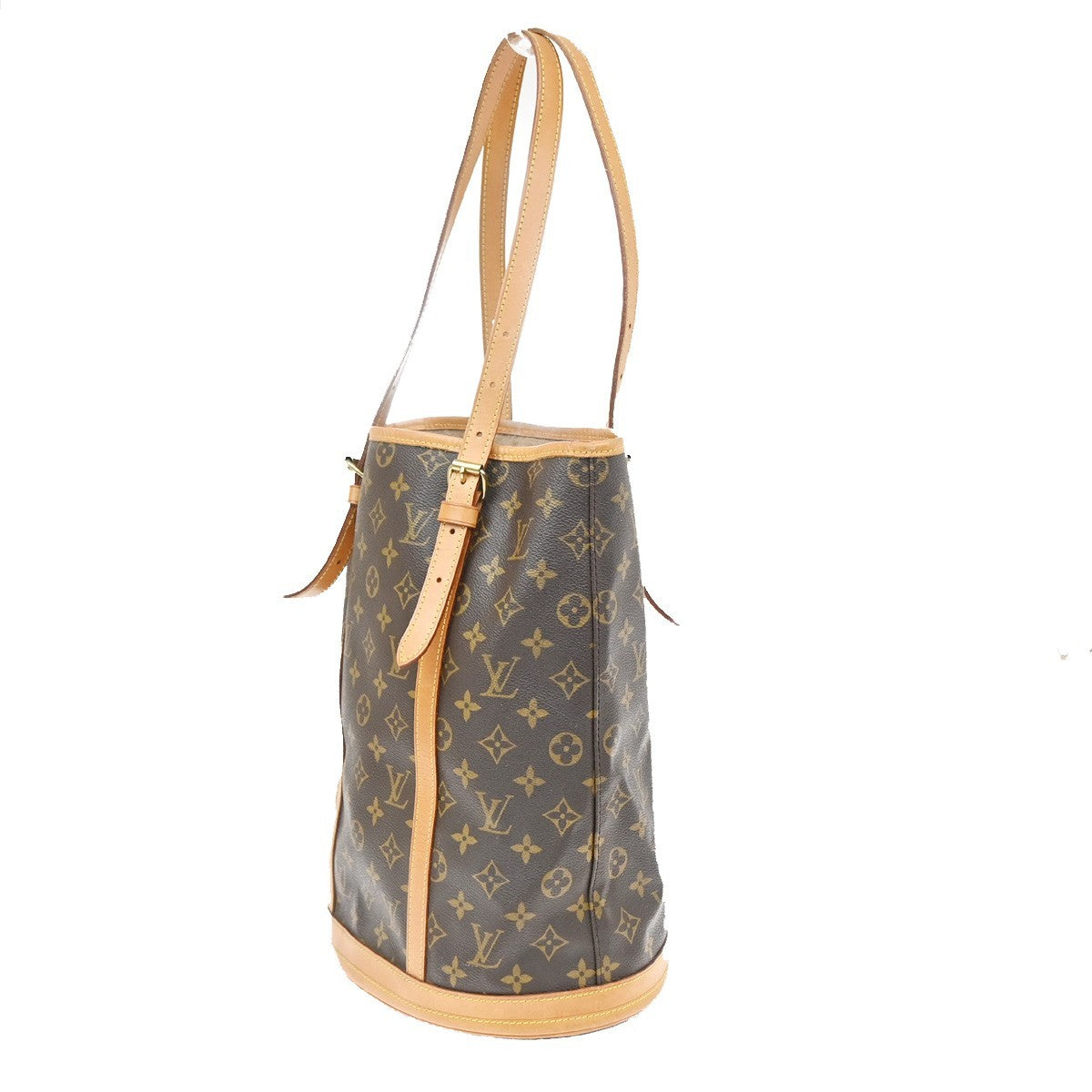 LOUIS VUITTON BUCKET GM Shoulder Tote Bag Monogram Leather USA M42236 31KD208