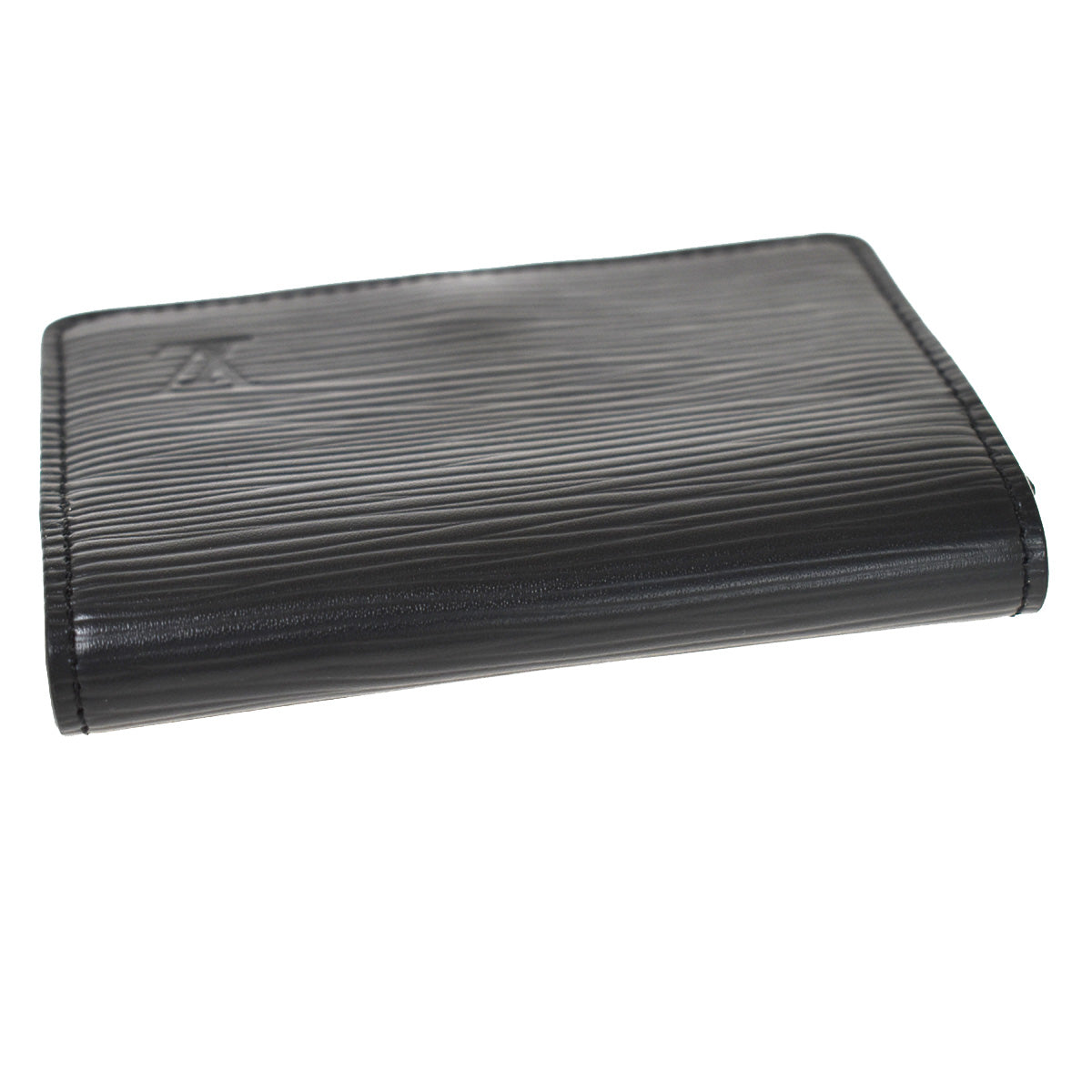 LOUIS VUITTON Enveloppe Carte de Visite Card Case Epi Leather Black 63YA352