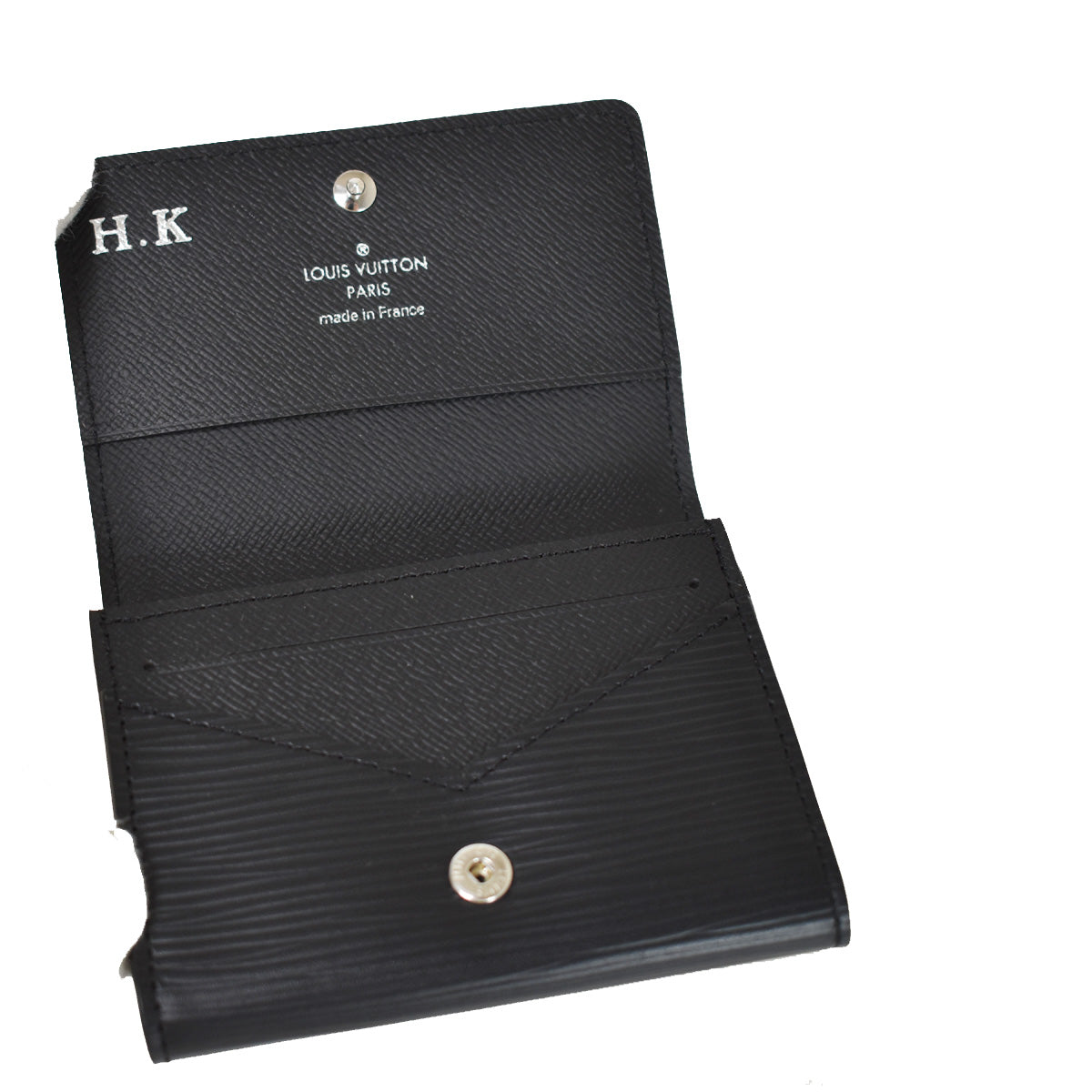 LOUIS VUITTON Enveloppe Carte de Visite Card Case Epi Leather Black 63YA352