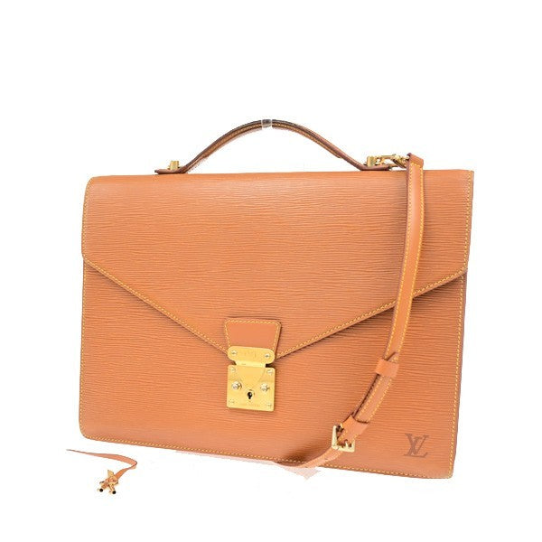LOUIS VUITTON Porte Documents Bandouliere Hand Bag Epi Leather BN M54468 88KD166