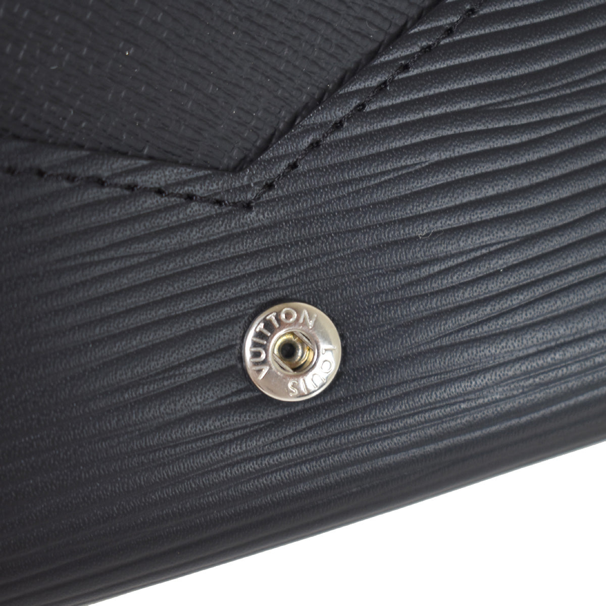 LOUIS VUITTON Enveloppe Carte de Visite Card Case Epi Leather Black 63YA352