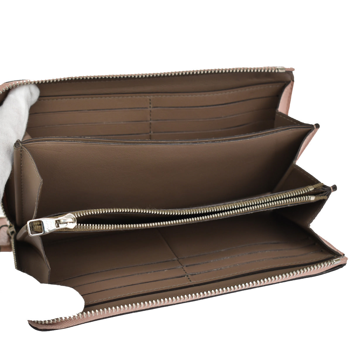 LOUIS VUITTON Portefeuille Comete Long Wallet Leather Magnolia M60148 30YB533