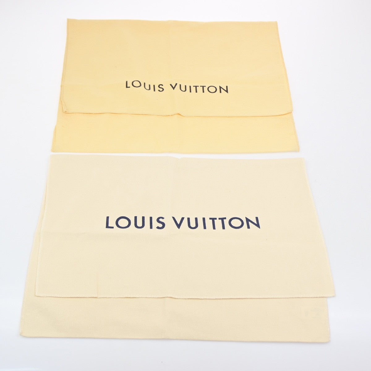LOUIS VUITTON Logo 10 Set Dust Bag Drawstring Canvas Cotton Beige Brown 09KD214