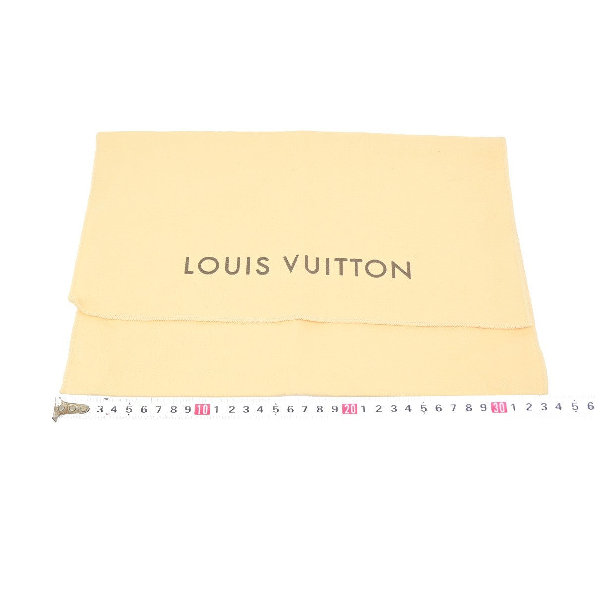 LOUIS VUITTON Logo 10 Set Dust Bag Drawstring Canvas Cotton Beige Brown 03KD213