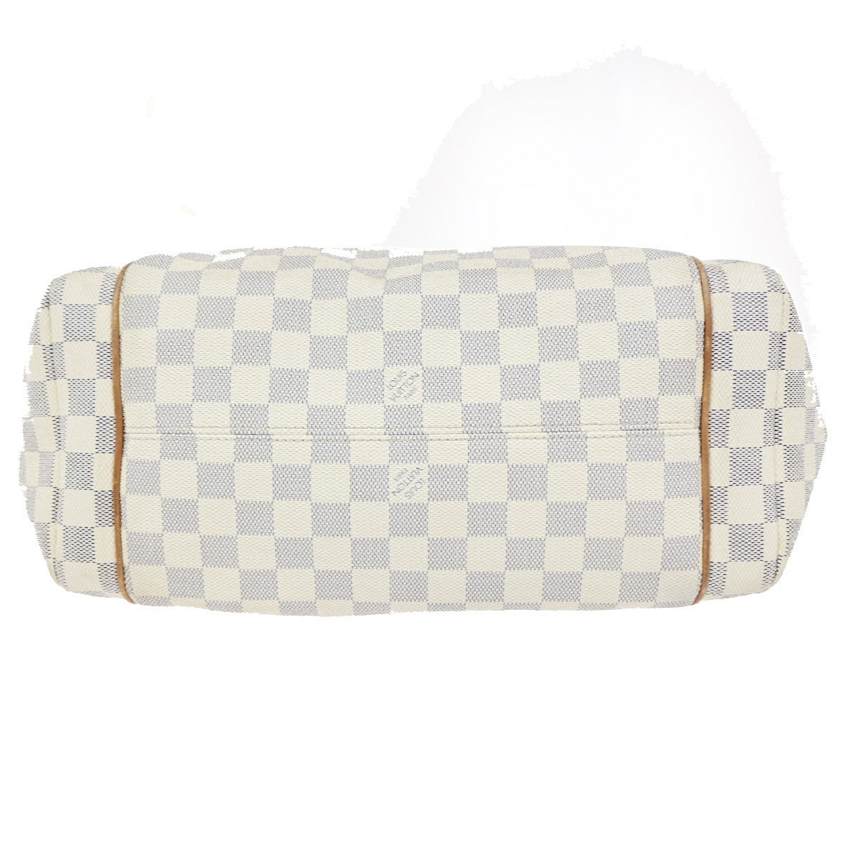 LOUIS VUITTON Totally MM Shoulder Bag Damier Azur Leather White N51262 10KD167