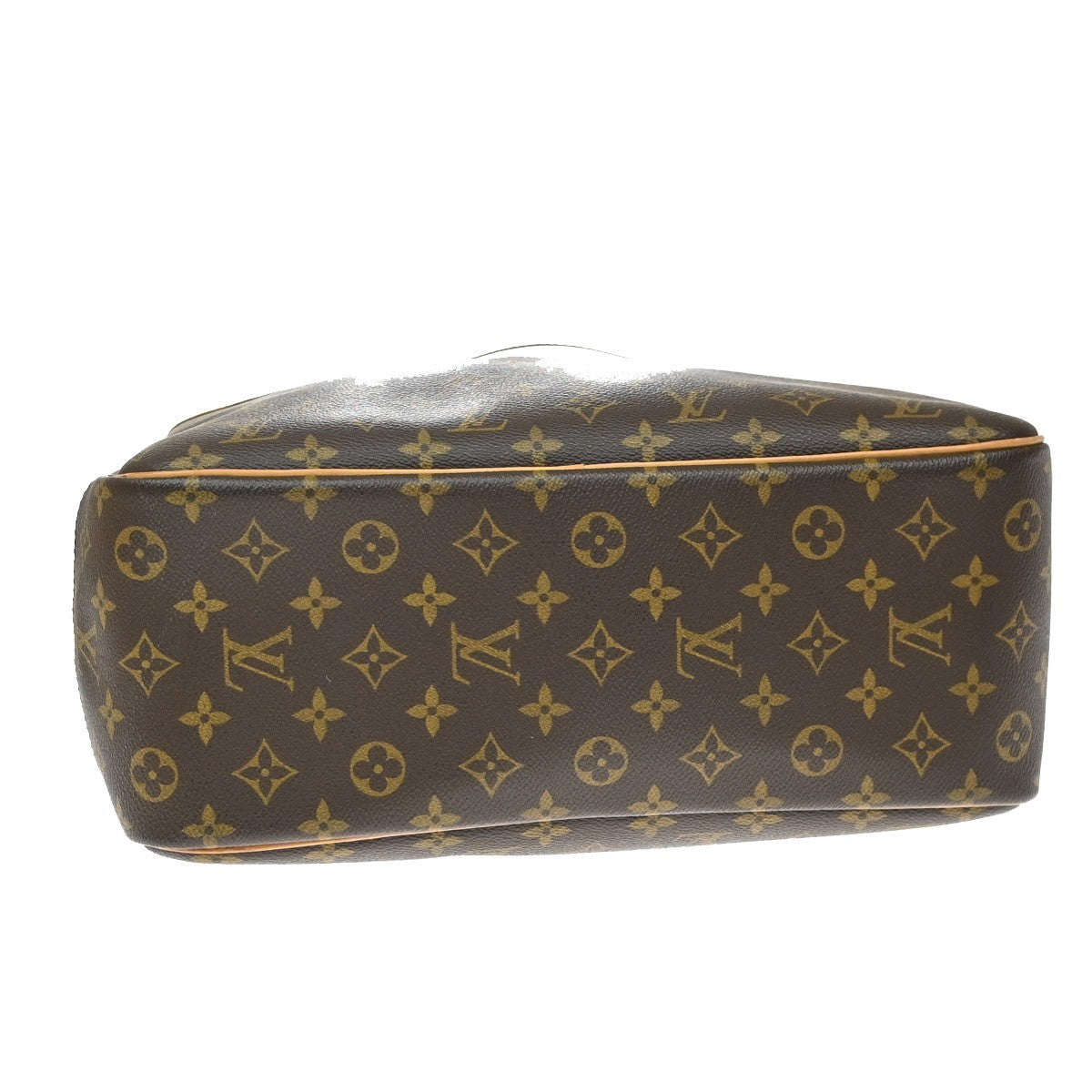 LOUIS VUITTON LV Logo Deauville Hand Bag Monogram Leather Brown M47270 72KD188