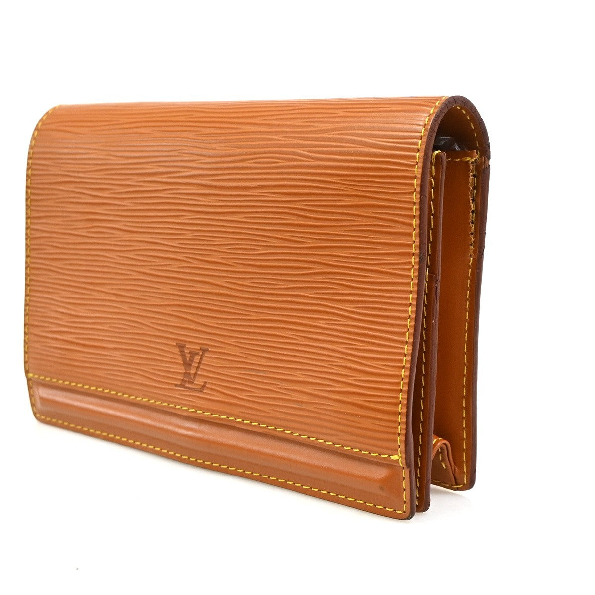 LOUIS VUITTON Logo Tilsitt Bum Bag Epi Leather Brown France M52608 33KD180