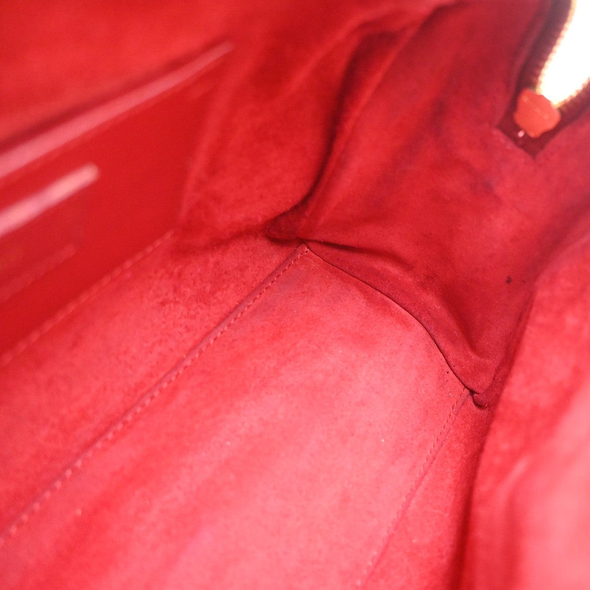SAINT LAURENT Baby Duffle 2way Shoulder Hand Bag Leather Red GHW Italy 86KD179