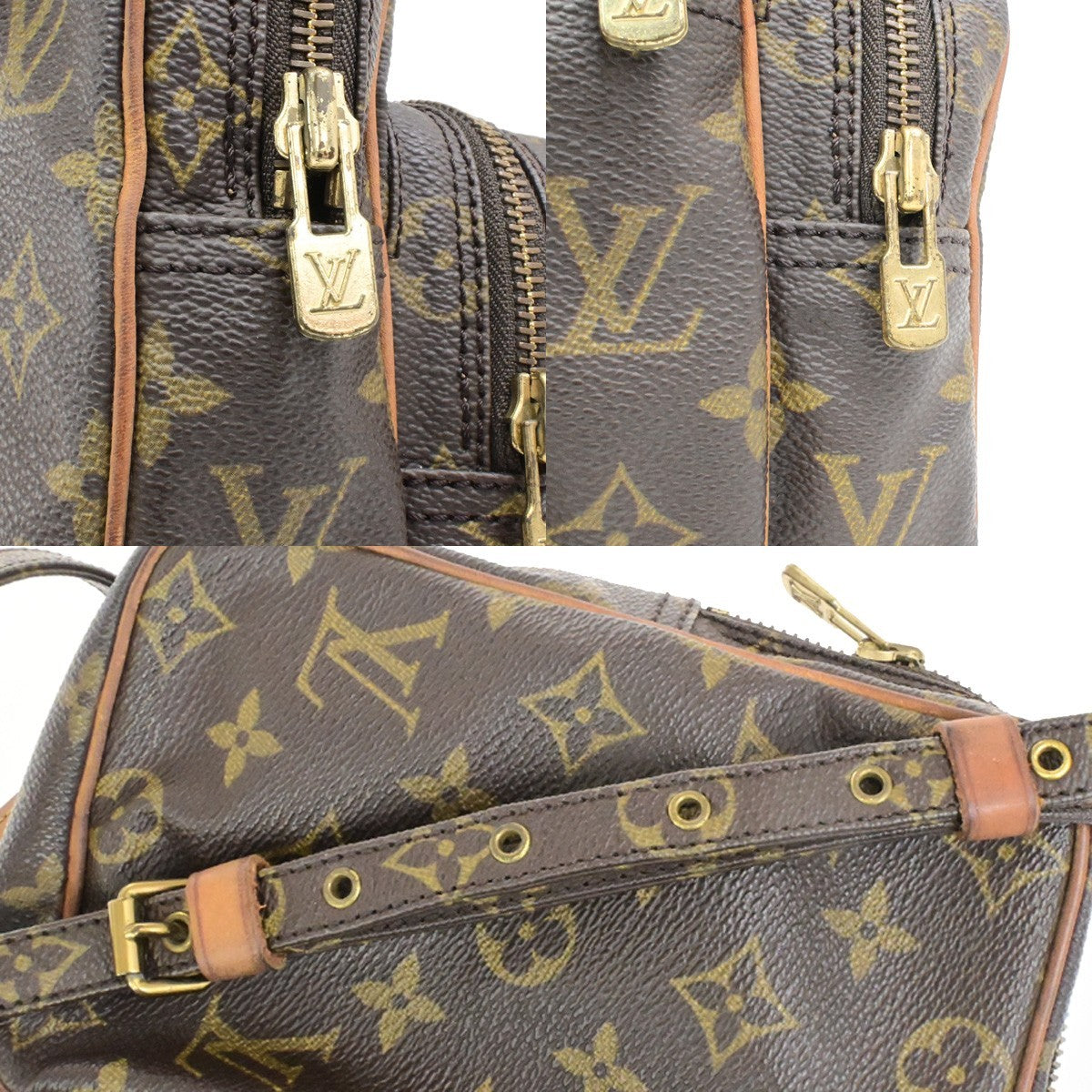 LOUIS VUITTON Mini Amazon Shoulder Bag Monogram Leather Brown M45238 32YH048