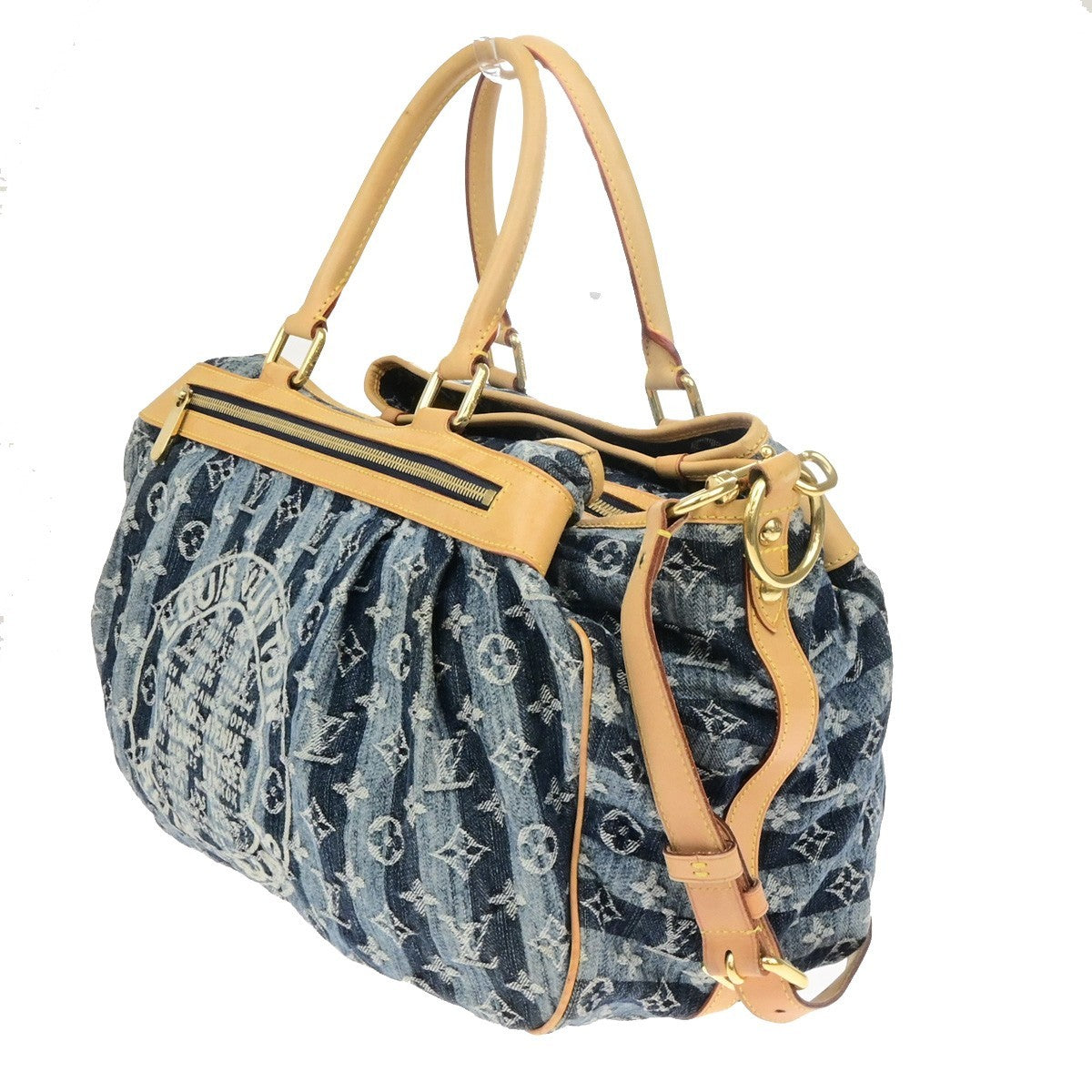 LOUIS VUITTON Cavalier GM Shoulder Bag Monogram Denim Leather BE M95336 301RL058