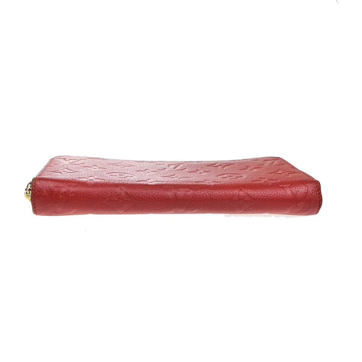 LOUIS VUITTON Zippy Wallet Long Purse Monogram Empreinte Red M63691 31YH020