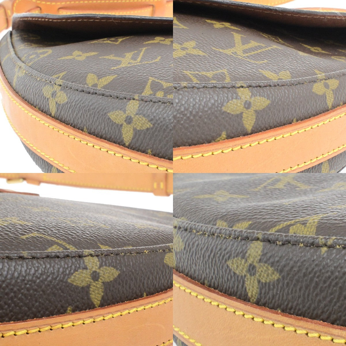 LOUIS VUITTON Chantilly GM Shoulder Bag Monogram Leather Brown M51232 84YH044