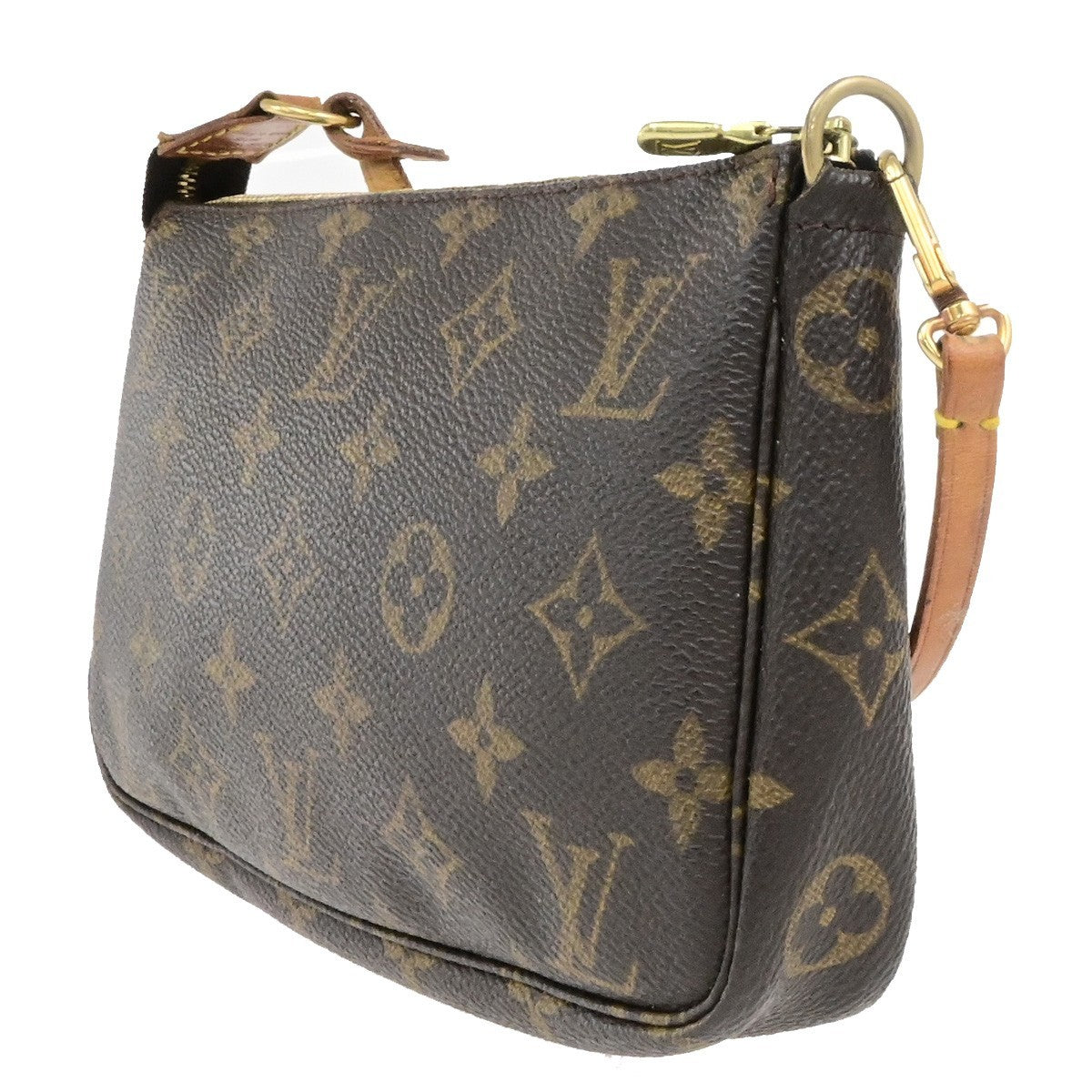 LOUIS VUITTON Pochette Accessoires Hand Bag Monogram Leather BN M51980 32YH053
