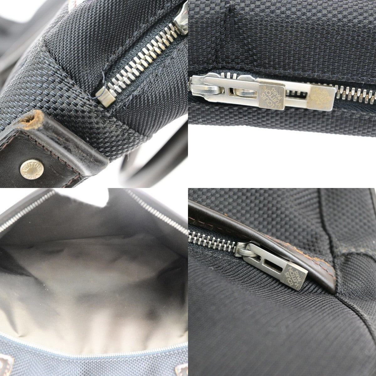 LOUIS VUITTON Yak Business Hand Bag Damier Geant Leather Black M93082 62YH032