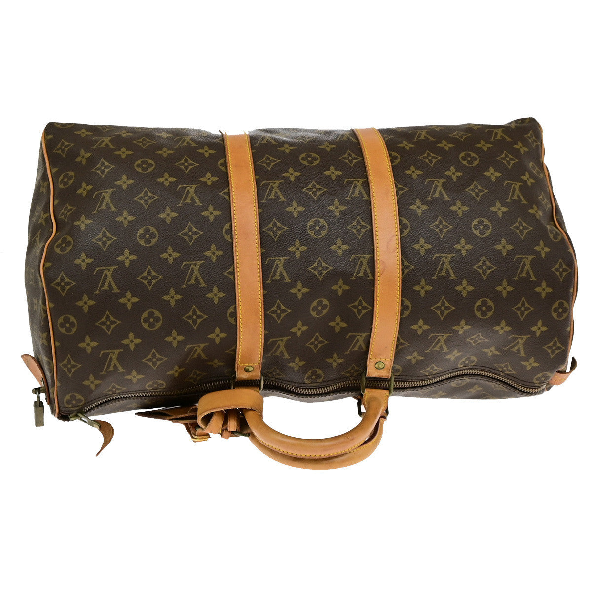 LOUIS VUITTON Keepall 50 Travel Hand Bag Monogram Leather Brown M41426 83YG863