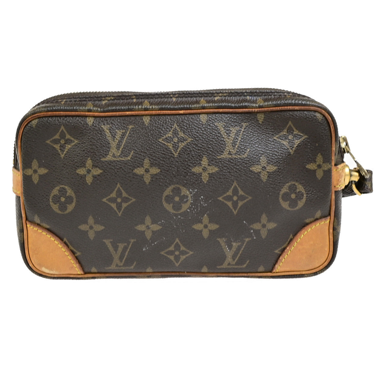 LOUIS VUITTON Marly Dragonne PM Clutch Hand Bag Monogram Leather M51827 67YG882