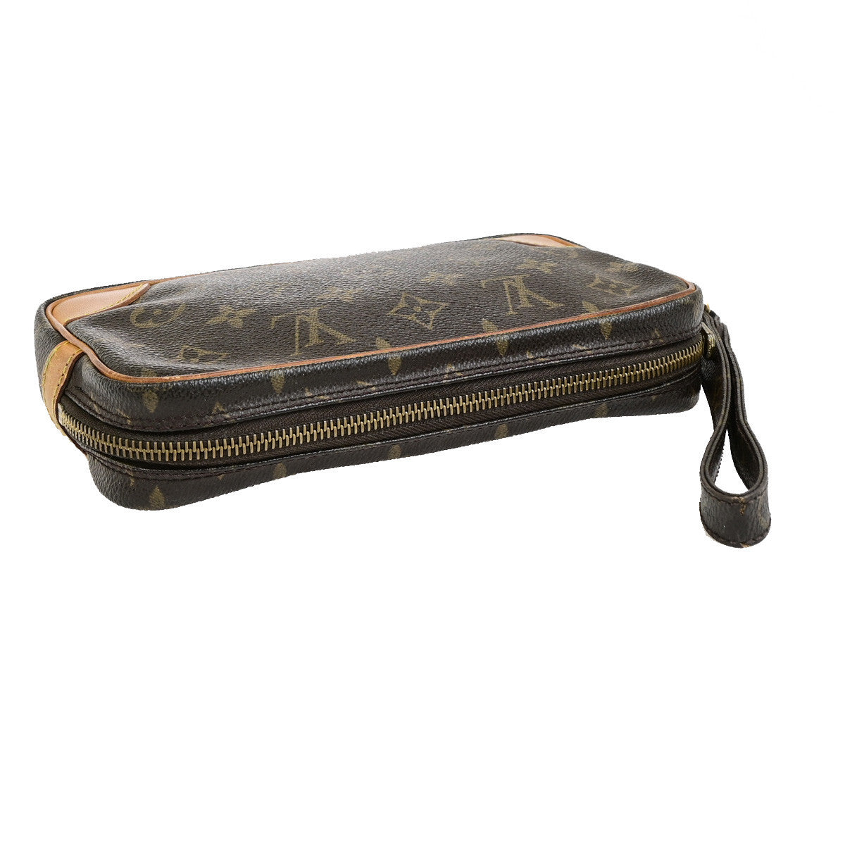 LOUIS VUITTON Marly Dragonne PM Clutch Hand Bag Monogram Leather M51827 67YG882