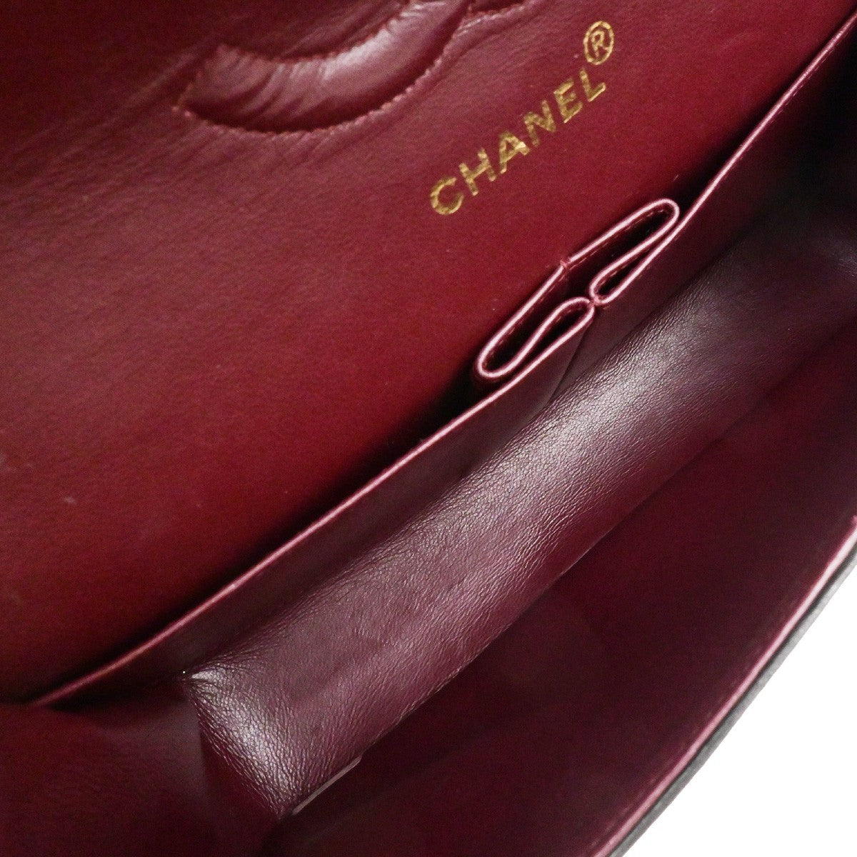 CHANEL CC Matelasse 25 Double Flap Chain Shoulder Bag Leather Black GHW 899RL052