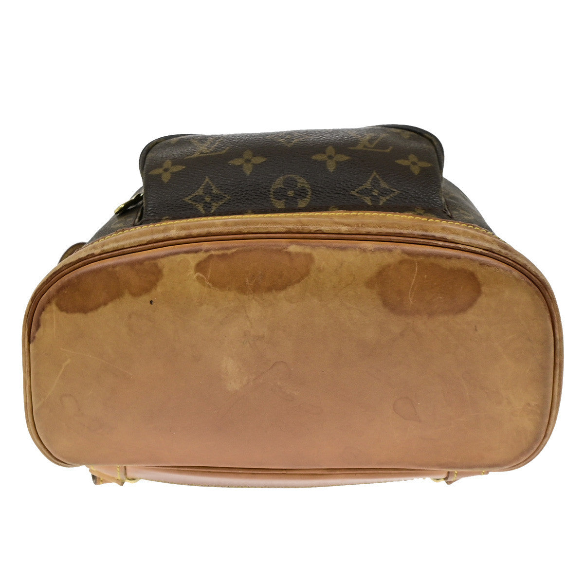 LOUIS VUITTON Montsouris MM Backpack Bag Monogram Leather Brown M51136 72YG856