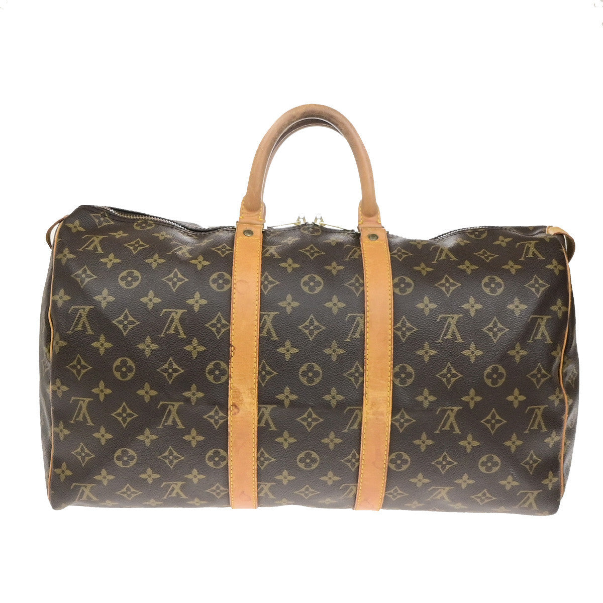 LOUIS VUITTON Keepall 45 Travel Hand Bag Monogram Leather Brown M41428 34YG943