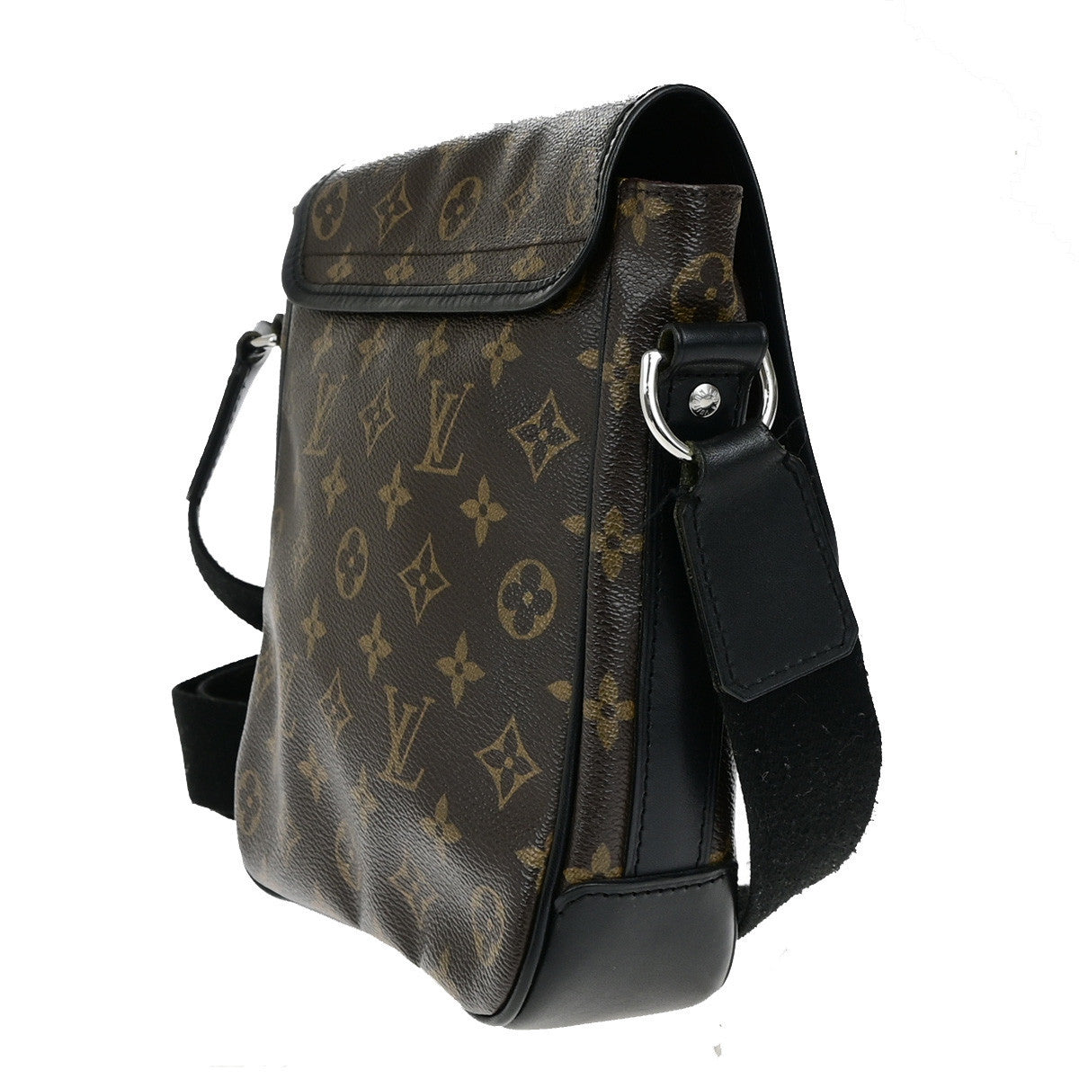 LOUIS VUITTON Bass PM Shoulder Bag Monogram Macassar Brown Black M56717 18YG828