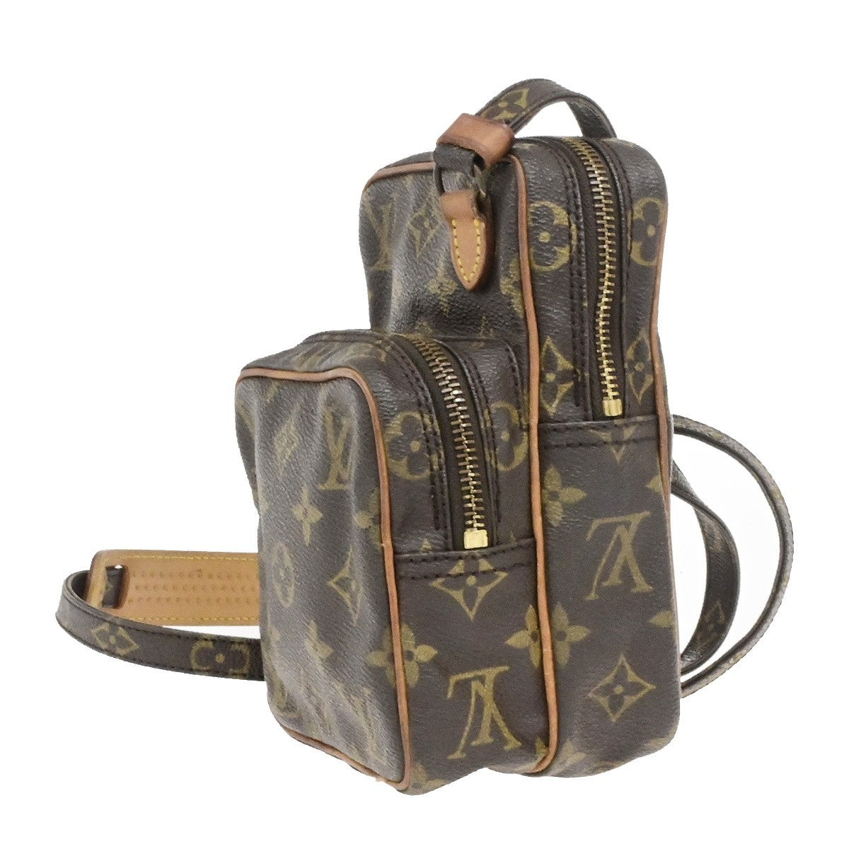 LOUIS VUITTON Mini Amazon Shoulder Bag Monogram Leather Brown M45238 32YH048