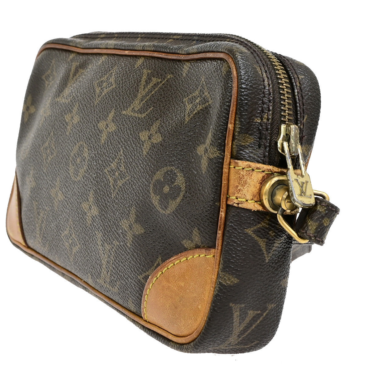 LOUIS VUITTON Marly Dragonne PM Clutch Hand Bag Monogram Leather M51827 67YG882