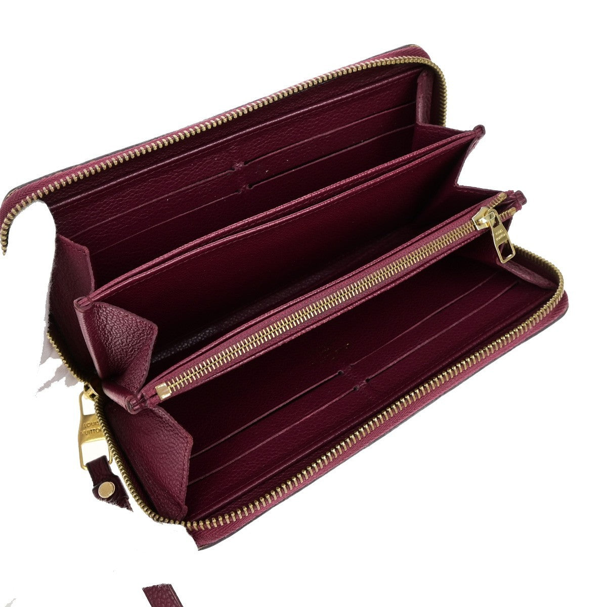 LOUIS VUITTON Zippy Wallet Long Purse Monogram Empreinte Red M60359 61YH023