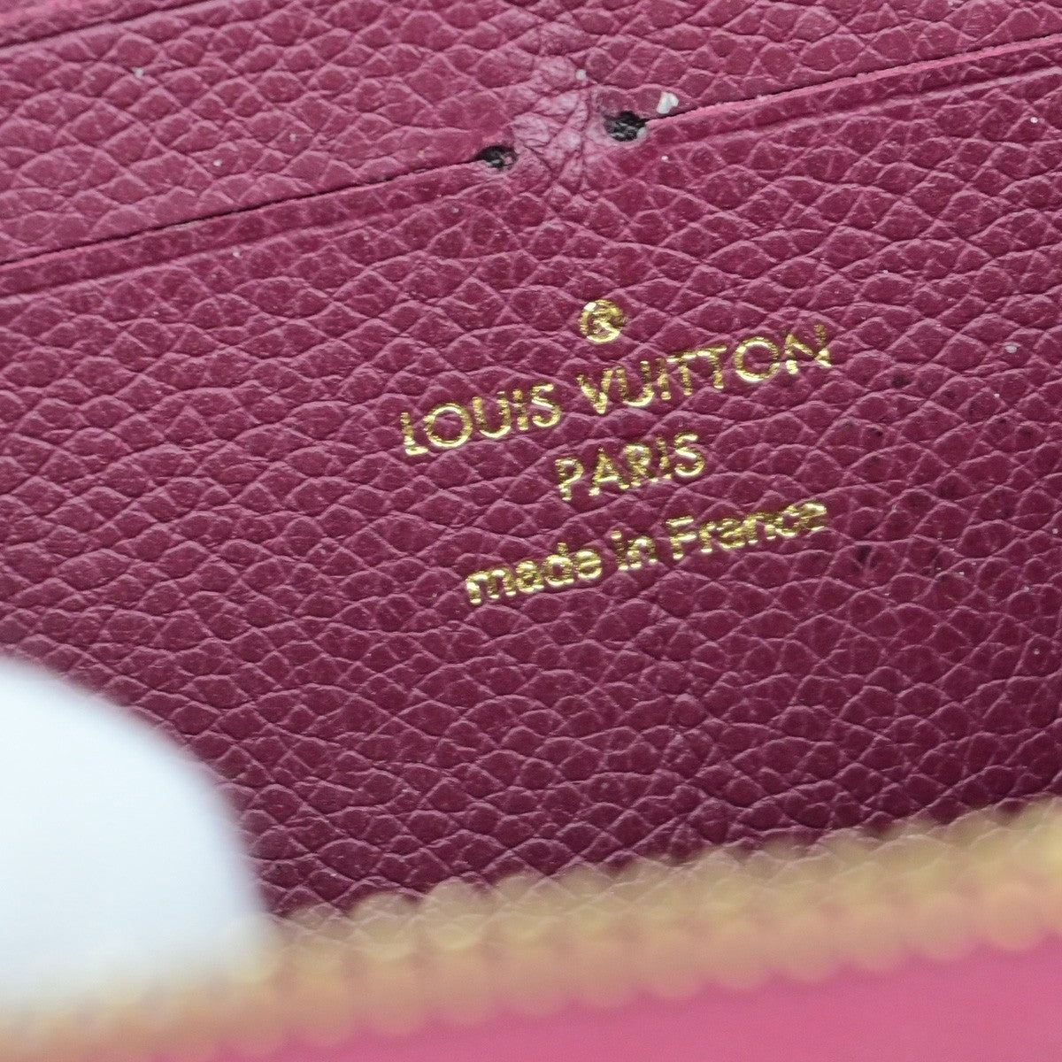 LOUIS VUITTON Zippy Wallet Long Purse Monogram Empreinte Red M60359 61YH023