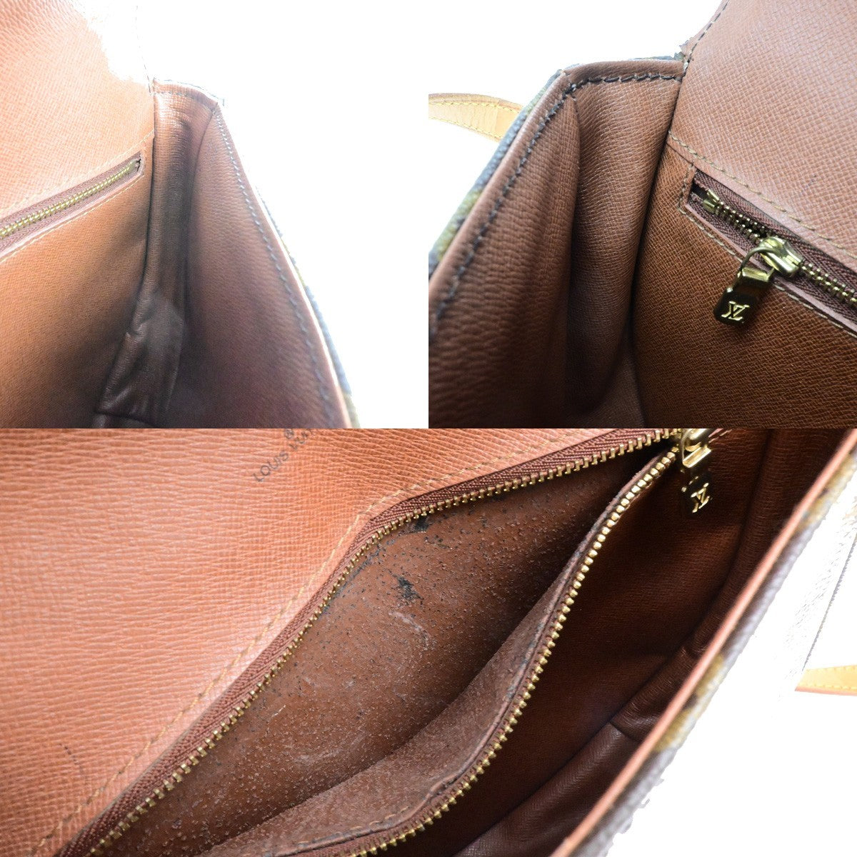 LOUIS VUITTONI Chantilly MM Shoulder Bag Monogram Leather Brown M51233 83YH038