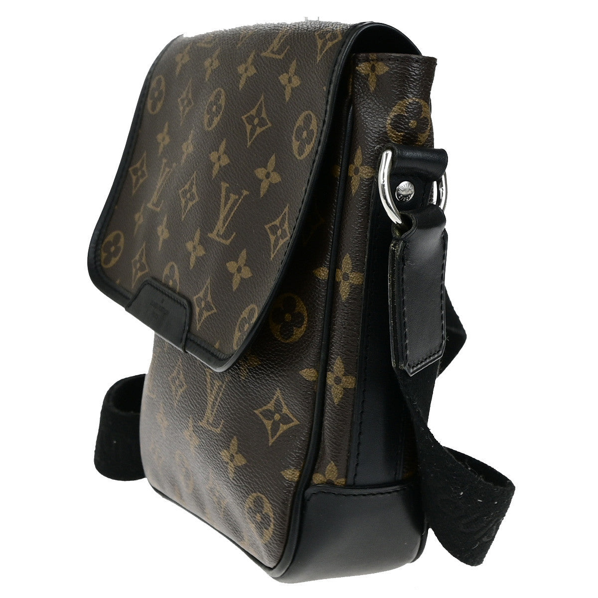 LOUIS VUITTON Bass PM Shoulder Bag Monogram Macassar Brown Black M56717 18YG828