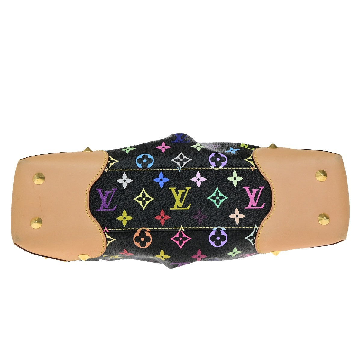 LOUIS VUITTON Judy MM 2Way Chain Hand Bag Monogram Multi Black M40256 651RL048