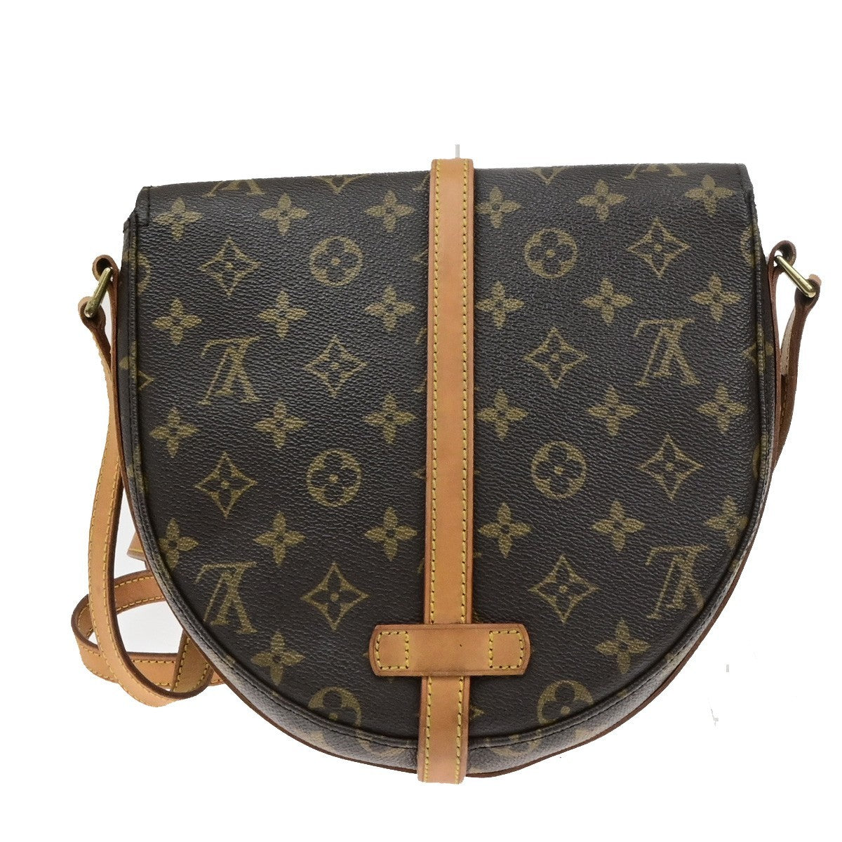LOUIS VUITTONI Chantilly MM Shoulder Bag Monogram Leather Brown M51233 83YH038