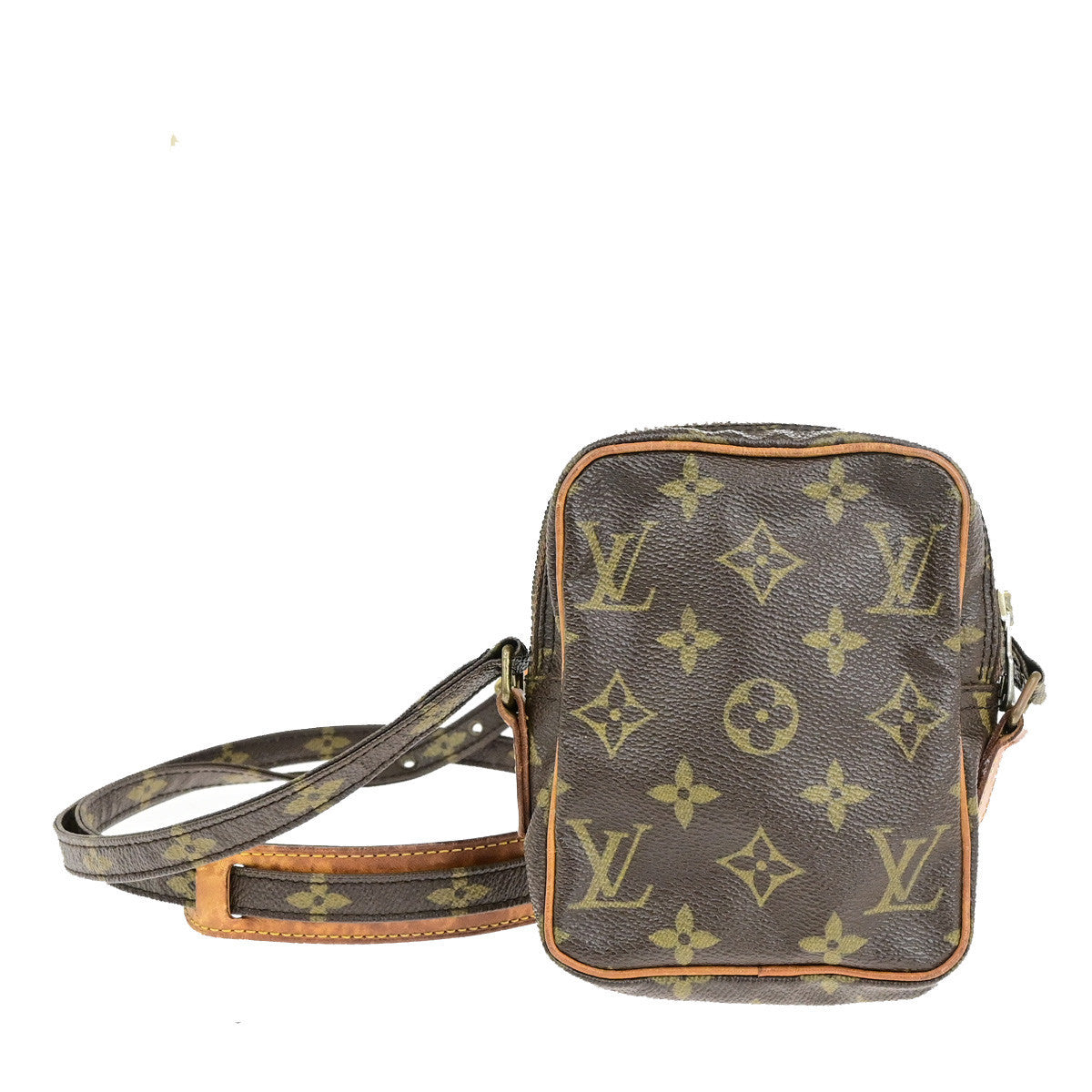 LOUIS VUITTON LV Mini Danube Shoulder Bag Monogram Leather Brown M45268 30SJ610