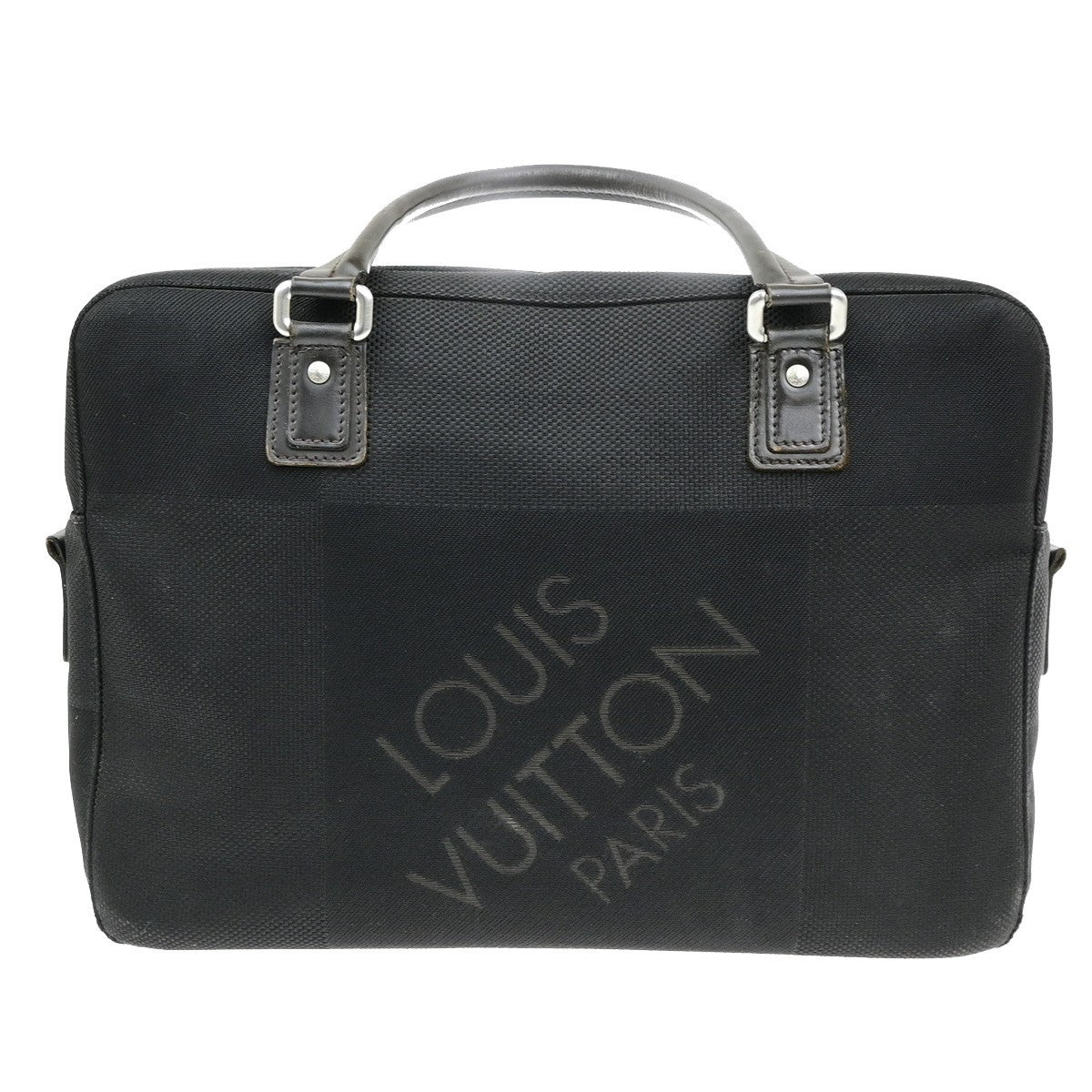 LOUIS VUITTON Yak Business Hand Bag Damier Geant Leather Black M93082 62YH032