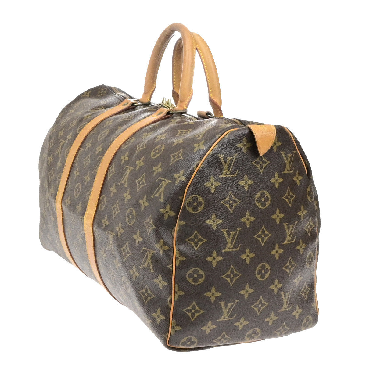 LOUIS VUITTON Keepall 45 Travel Hand Bag Monogram Leather Brown M41428 34YG943