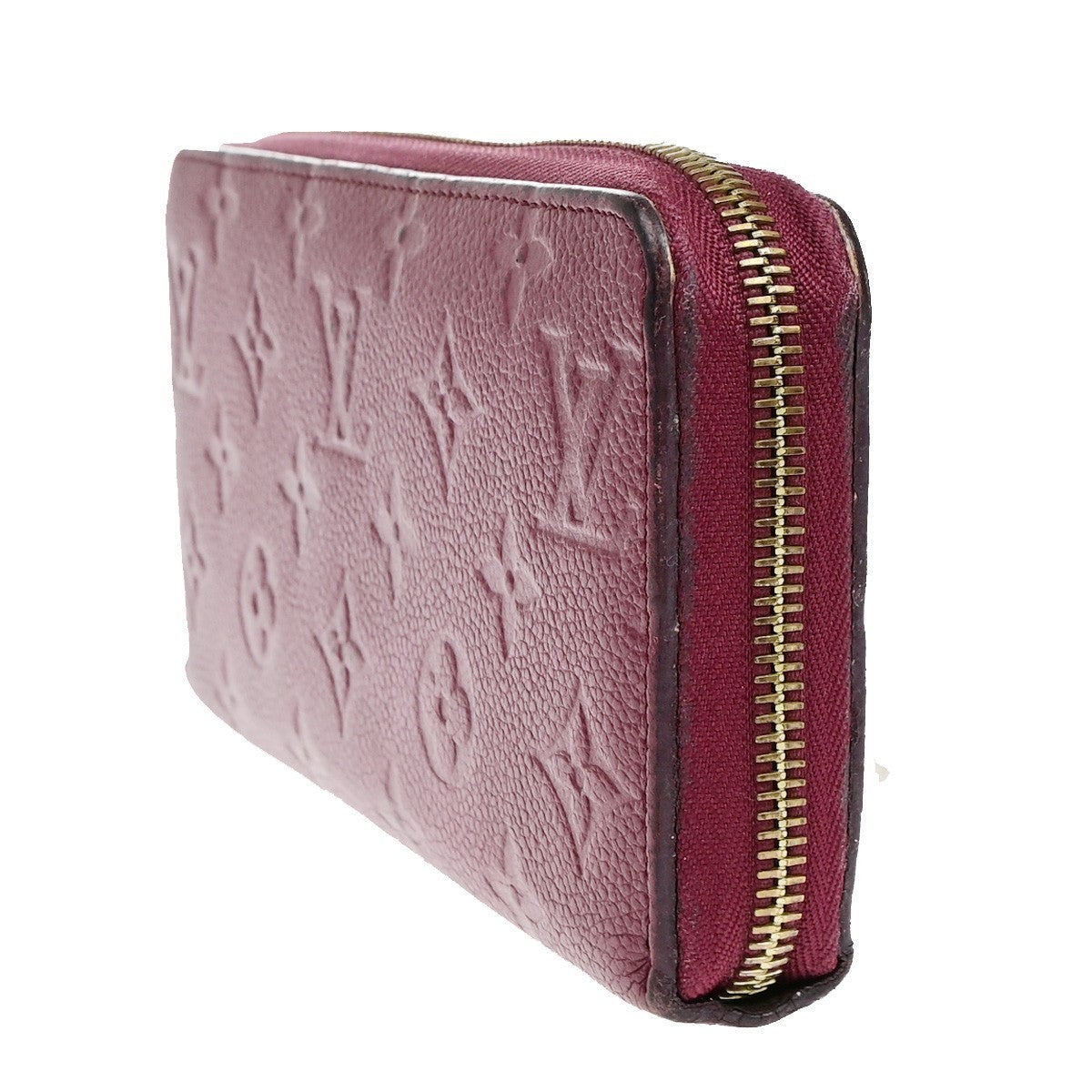 LOUIS VUITTON Zippy Wallet Long Purse Monogram Empreinte Red M60359 61YH023
