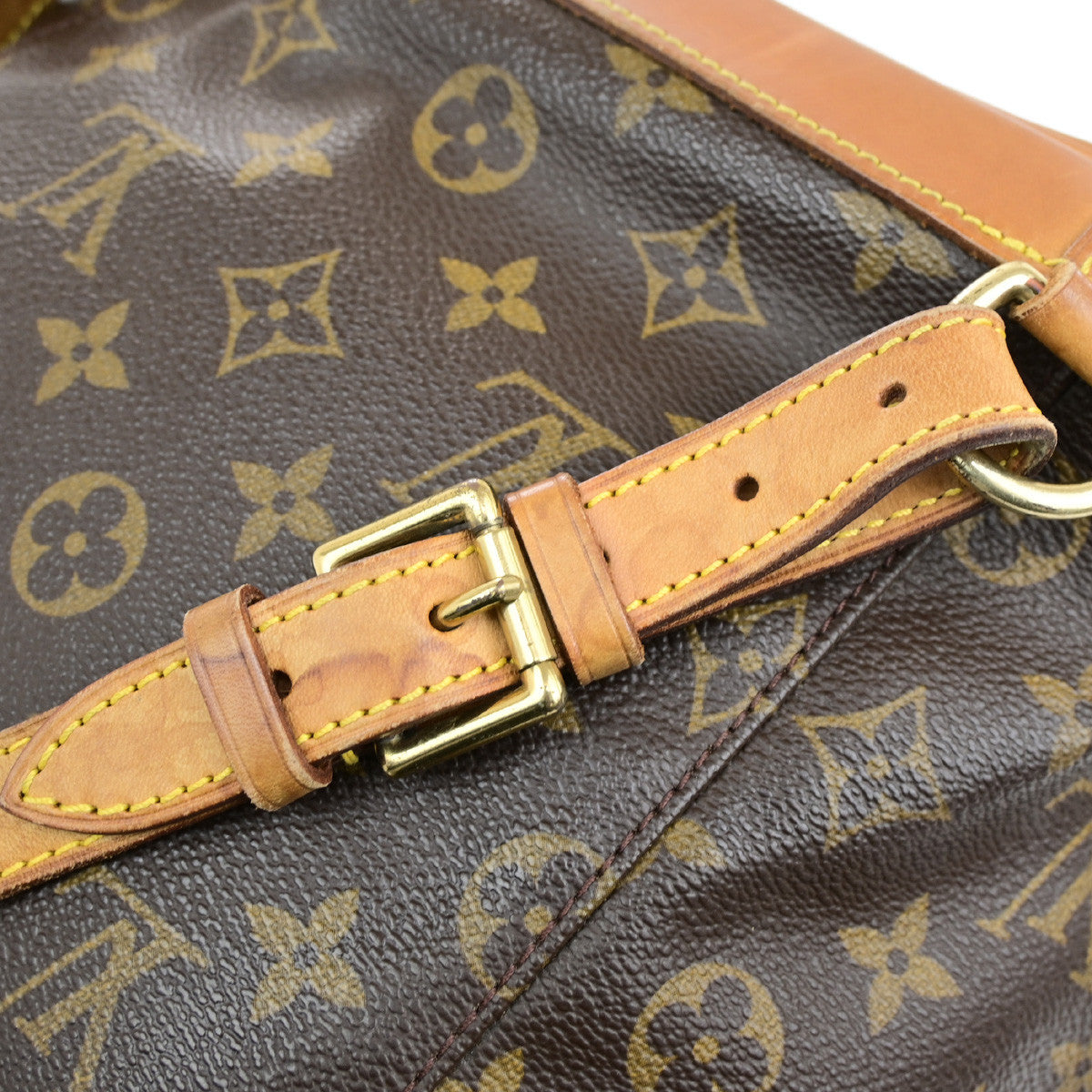 LOUIS VUITTON Montsouris MM Backpack Bag Monogram Leather Brown M51136 72YG856
