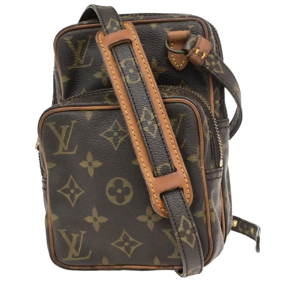LOUIS VUITTON Mini Amazon Shoulder Bag Monogram Leather Brown M45238 32YH048