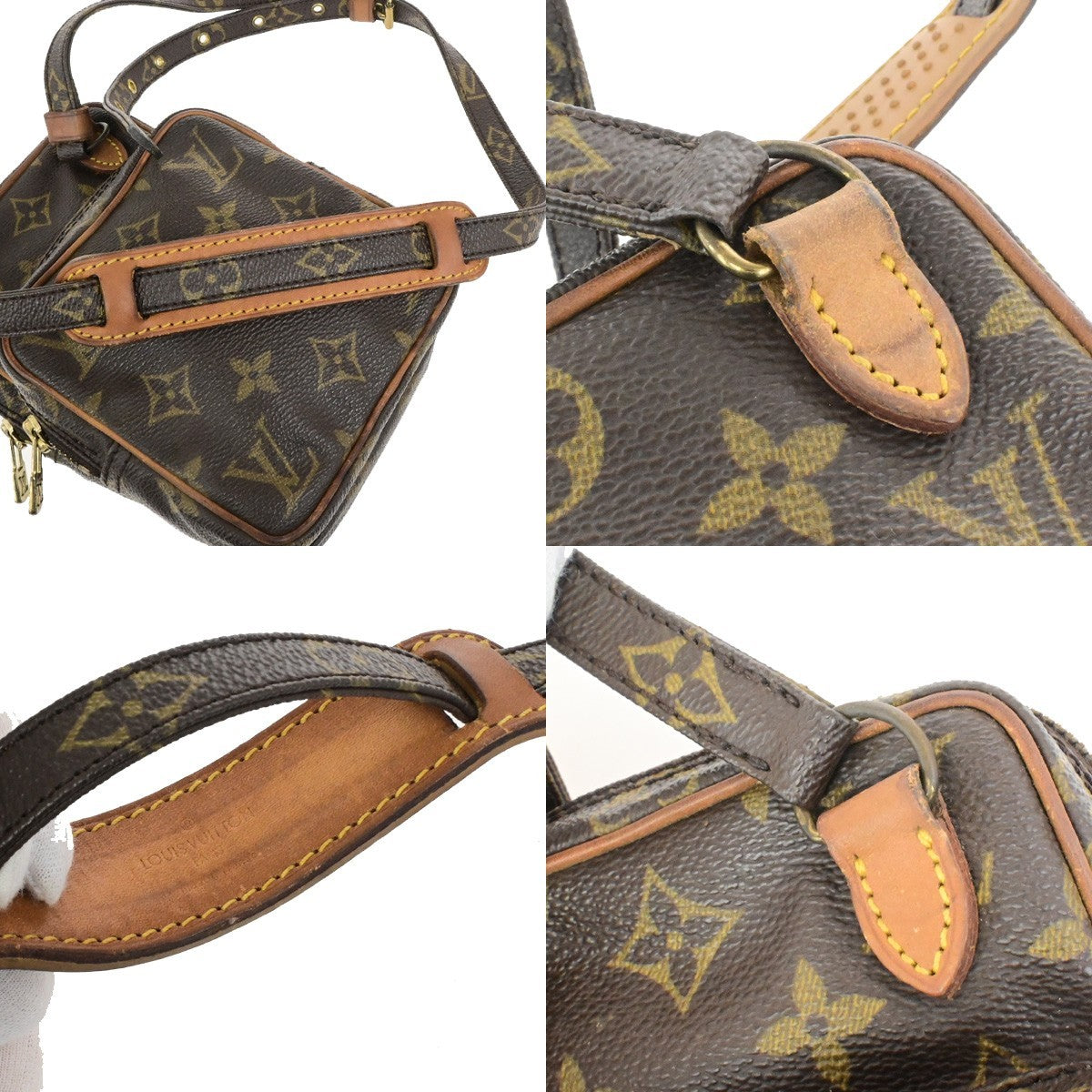 LOUIS VUITTON Mini Amazon Shoulder Bag Monogram Leather Brown M45238 32YH048